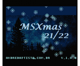 MSXmas (2022, MSX2, André Baptista)