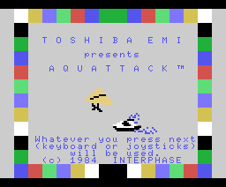 Aquattack (1984, MSX, Interphase)