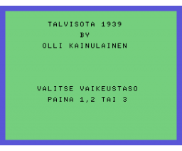Talvisota (1987, MSX, Triosoft)