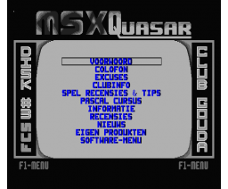 Quasar #03 (1991, MSX2, MSX Club Gouda)