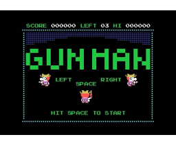 Gunman (1983, MSX, Hudson Soft)