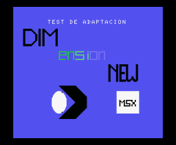 Test de Adaptación (1984, MSX, DIMensionNEW)