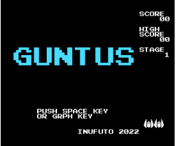 Guntus (2022, MSX, Inufuto)