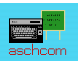 Deelsom + Alfabet (1987, MSX, Aschcom)