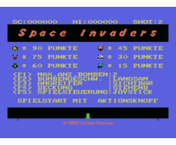 Space Invaders (1988, MSX, Volker Becker)