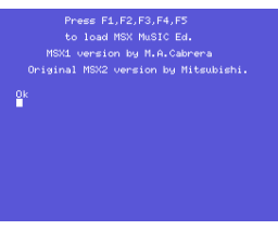MSX MuSIC Editor (MSX, M. A. Cabrera)