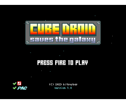 Cube Droid - saves the galaxy (2023, MSX2, bitsofbas)