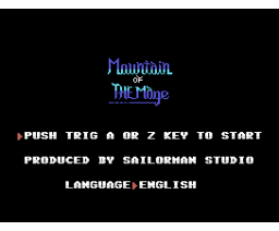 Mountain of the Mage (2025, MSX, Sailorman Studio)