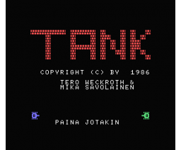 Tank (1986, MSX, Boss Company)