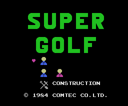 Super Golf (1984, MSX, Comtec)