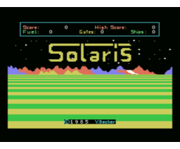 Solaris (1985, MSX, Volker Becker)