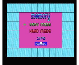 Memory (2022, MSX2, Jipe)