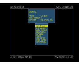 Bioritme versie 3.0 (1991, MSX2, Jos-Tel)