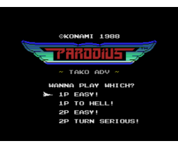Parodius - Tako Saves Earth (1988, MSX, Konami)