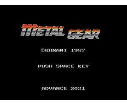 Metal Gear (1987, MSX2, Konami Industry Co., Ltd.)