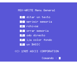 MSX-Write (MSX, ELIAS)