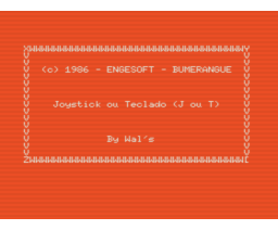 Boomerang Game (1985, MSX, Koji Tsujii)